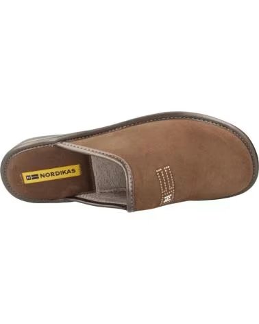 NORDIKAS ZAPATILLAS DE HOGAR MUJER 2154 MARRÓN PIEDRA PIEDRA