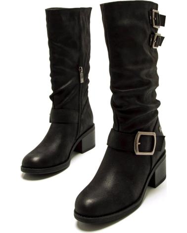 MTNG STIEFEL 54663 SCHWARZ MIT ZIERSCHNALLEN NEGRO