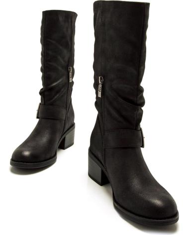 MTNG STIEFEL 54663 SCHWARZ MIT ZIERSCHNALLEN NEGRO