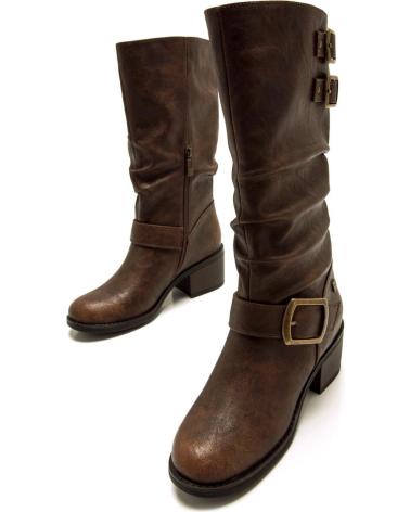 MTNG STIEFEL 54663 BRAUN MIT ZIERSCHNALLEN MARRóN
