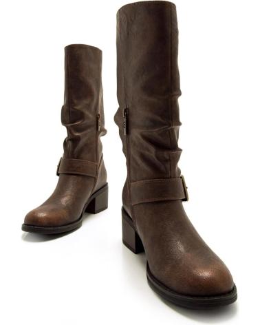 MTNG STIEFEL 54663 BRAUN MIT ZIERSCHNALLEN MARRóN
