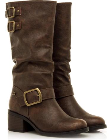 MTNG STIEFEL 54663 BRAUN MIT ZIERSCHNALLEN MARRóN
