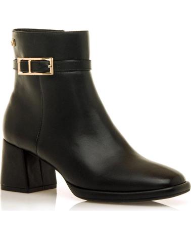 BOTÍN MARIA MARE 63624 NEGRO CON TACÓN BLOQUE Y HEBILLA METÁLICA NEGRO