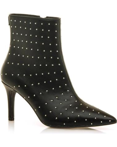 BOTINES MARIA MARE 63636 NEGROS CON TACHUELAS Y TACÓN FINO NEGRO