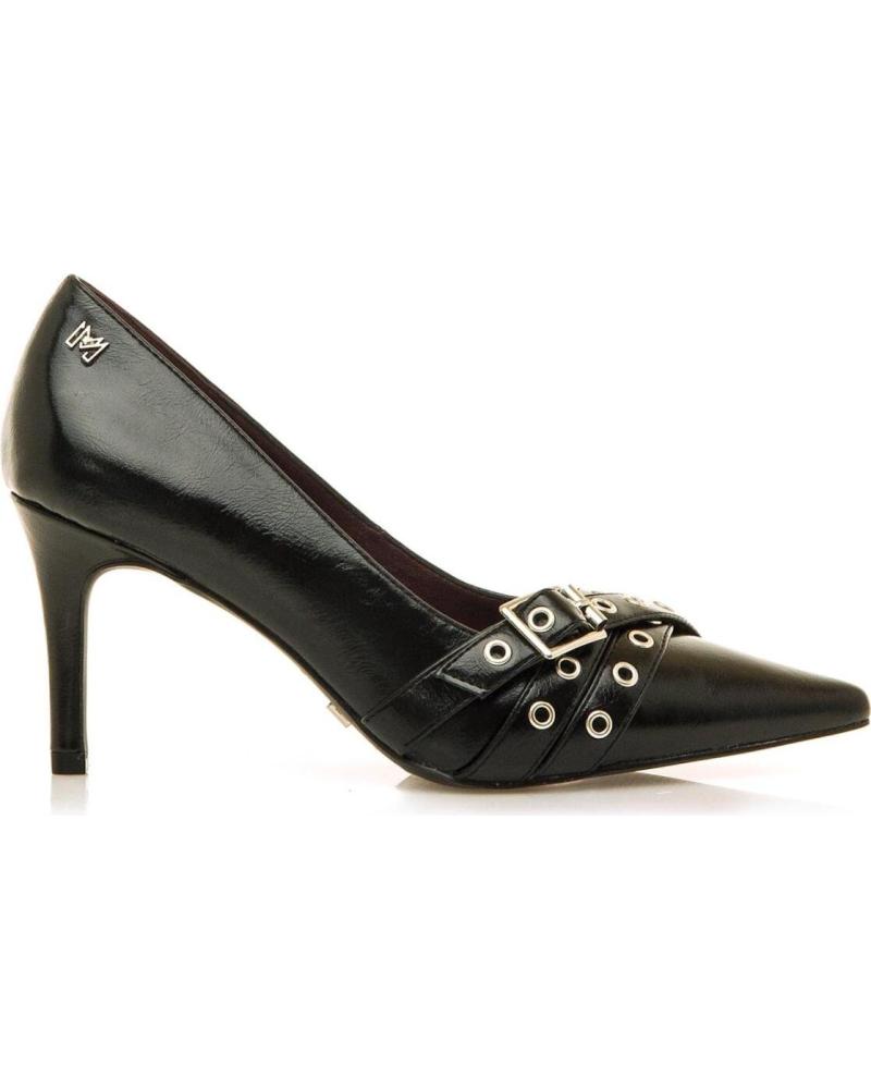 DÉCOLLETÉ MARIA MARE 63639 NERE CON FIBBIE E OCCHIELLI NEGRO