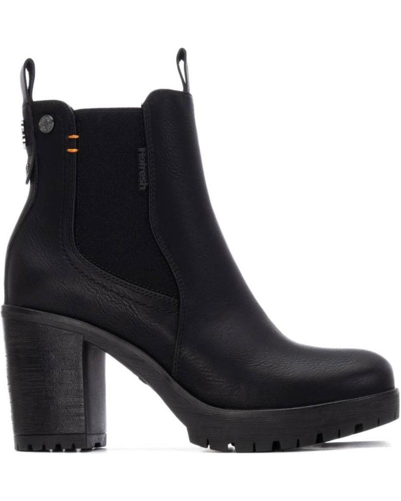 STIVALETTO REFRESH CASUAL 173200 NERO CON TACCO E PLATEAU NEGRO