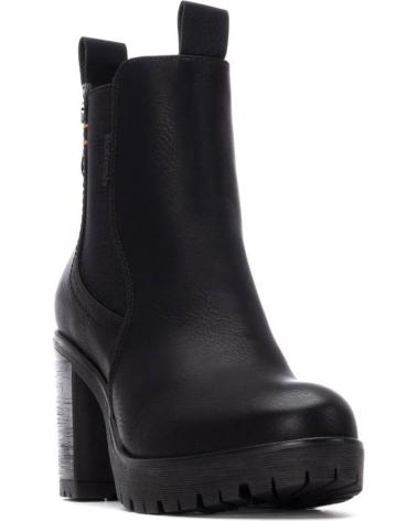 STIVALETTO REFRESH CASUAL 173200 NERO CON TACCO E PLATEAU NEGRO