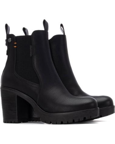 STIVALETTO REFRESH CASUAL 173200 NERO CON TACCO E PLATEAU NEGRO