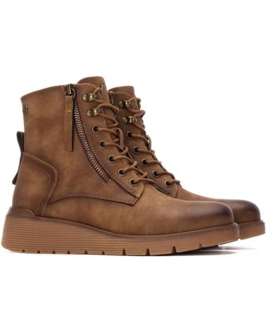 BOTTINES CASUAL REFRESH 173245 01 COMPENSÉES À LACETS COULEUR CAMEL CAMEL