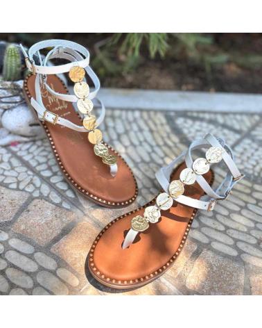 OH MY SANDALS 5786 EIDER - SANDALE EN CUIR MARRON GLACÉ HIELO