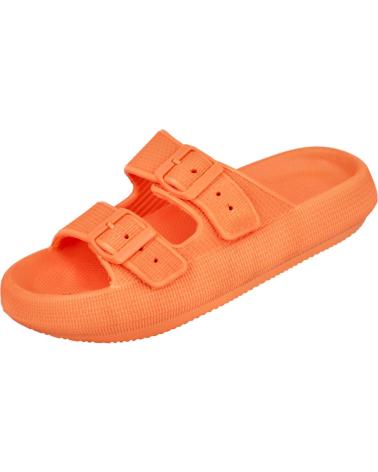 L&R SHOES VG323 - SANDALI DOPPIA FASCIA REGOLABILE ARANCIONE NARANJA