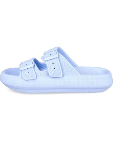 L&R SHOES VG323 CIABATTE DA SPIAGGIA E PISCINA CON FIBBIE REGOLABILI CELESTE AZUL