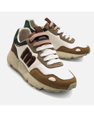 MTNG BASKETS CASUAL CLIMB MODÈLE 60885 BLANC-MARRON BLANCO-MARRON