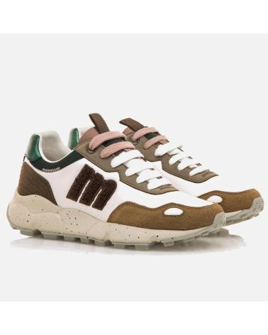 MTNG BASKETS CASUAL CLIMB MODÈLE 60885 BLANC-MARRON BLANCO-MARRON