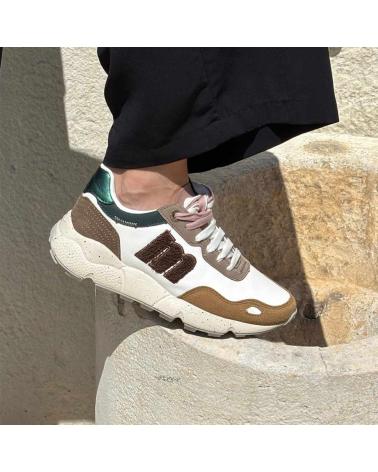 MTNG BASKETS CASUAL CLIMB MODÈLE 60885 BLANC-MARRON BLANCO-MARRON