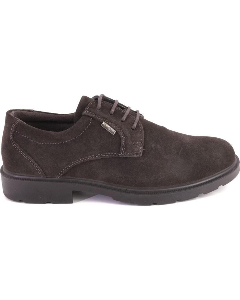 SCARPA IMAC 850309 IN CAMOSCIO MARRONE CON LACCI MARRON