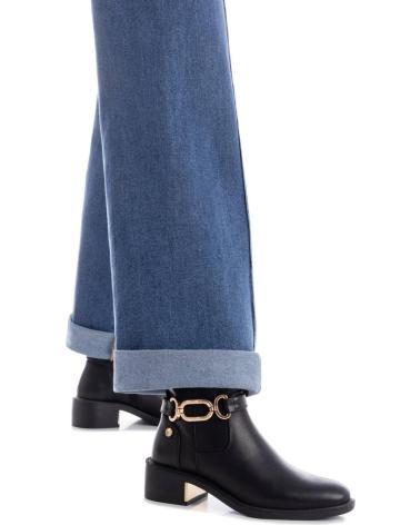 XTI STIEFELETTEN 144398 SCHWARZ MIT GOLDENER DEKOKETTE NEGRO