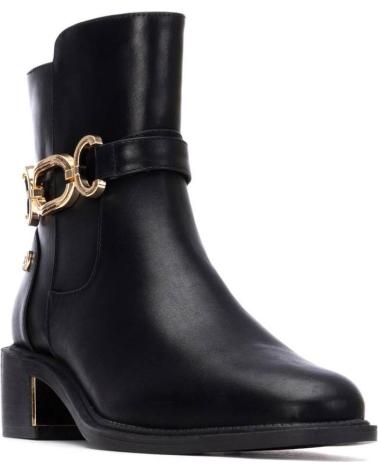 XTI STIEFELETTEN 144398 SCHWARZ MIT GOLDENER DEKOKETTE NEGRO