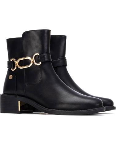 XTI STIEFELETTEN 144398 SCHWARZ MIT GOLDENER DEKOKETTE NEGRO