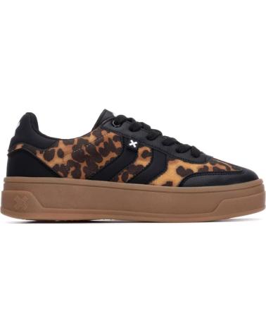 BASKETS XTI 144584 NOIRES AVEC PLATEFORME ET IMPRIMÉ ANIMALIER NEGRO