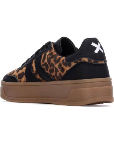 BASKETS XTI 144584 NOIRES AVEC PLATEFORME ET IMPRIMÉ ANIMALIER NEGRO