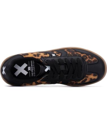 BASKETS XTI 144584 NOIRES AVEC PLATEFORME ET IMPRIMÉ ANIMALIER NEGRO