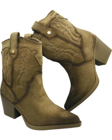 BOTÍN COWBOY XTI 144721 MEDIA CAÑA BEIGE BEIGE