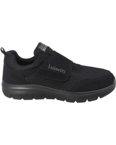 LUISETTI ZAPATILLA DEPORTIVA CONFORT HOMBRE LUISETII 31104ST NEGRO