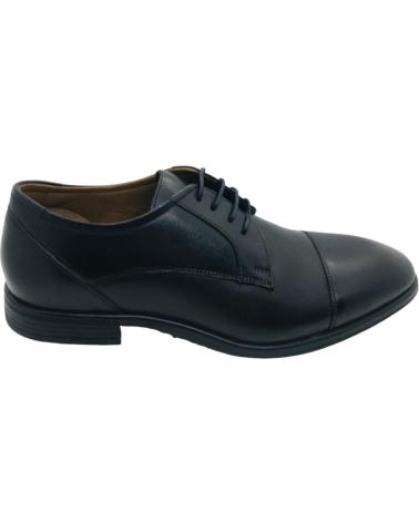 BAERCHI JUCAR1091 ZAPATOS DE CORDONES CEREMONIA NEGROS CON SUELA DE GOMA NEGRO