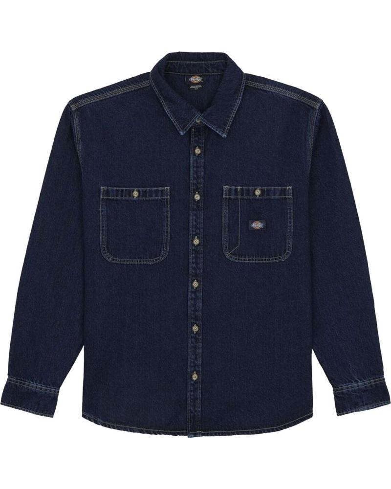 DICKIES MECHANIC DENIM LS SHIRT DARK INDIGO NAN
