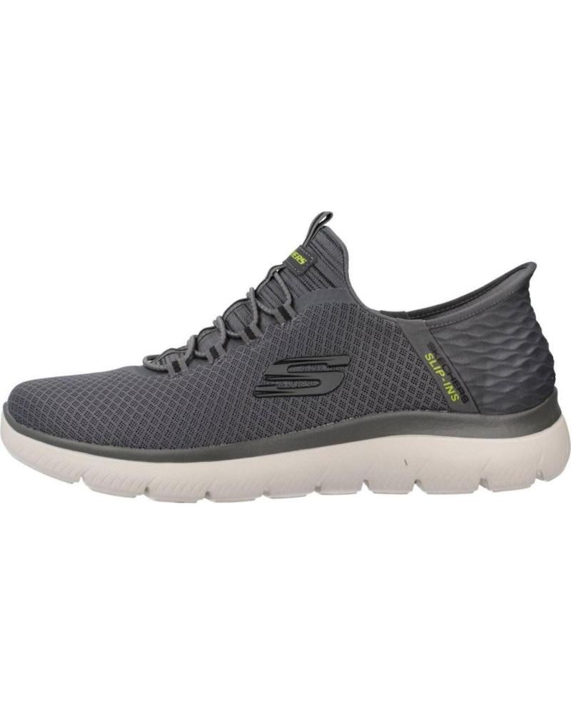 SKECHERS ZAPATILLAS HOMBRE MODELO SLIP-INS SUMMITS COLOR GRIS CHAR