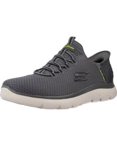 SKECHERS ZAPATILLAS HOMBRE MODELO SLIP-INS SUMMITS COLOR GRIS CHAR