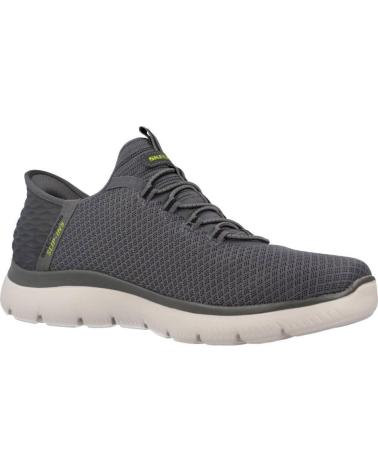 SKECHERS ZAPATILLAS HOMBRE MODELO SLIP-INS SUMMITS COLOR GRIS CHAR