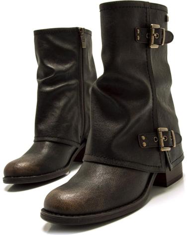 BOTAS BIKER MTNG 54683 MARRÓN CON HEBILLAS MARRóN