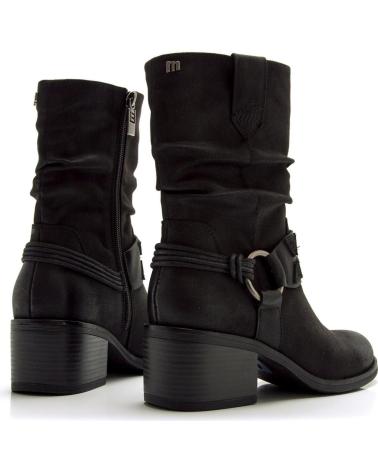 MTNG 54666 BOTAS ESTILO BIKER PRETAS COM FIVELA METÁLICA NEGRO
