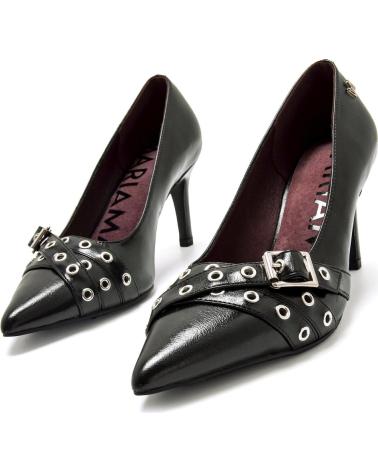 DÉCOLLETÉ MARIA MARE 63639 NERE CON FIBBIE E OCCHIELLI NEGRO