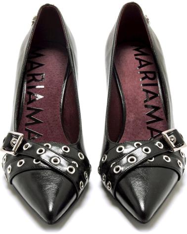 DÉCOLLETÉ MARIA MARE 63639 NERE CON FIBBIE E OCCHIELLI NEGRO