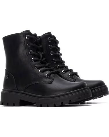 Stiefel-für-mädchen-XTI-XTI MILITÄRSTIEFEL MIT SCHNÜRSENKELN 151331 SCHWARZ-NEGRO