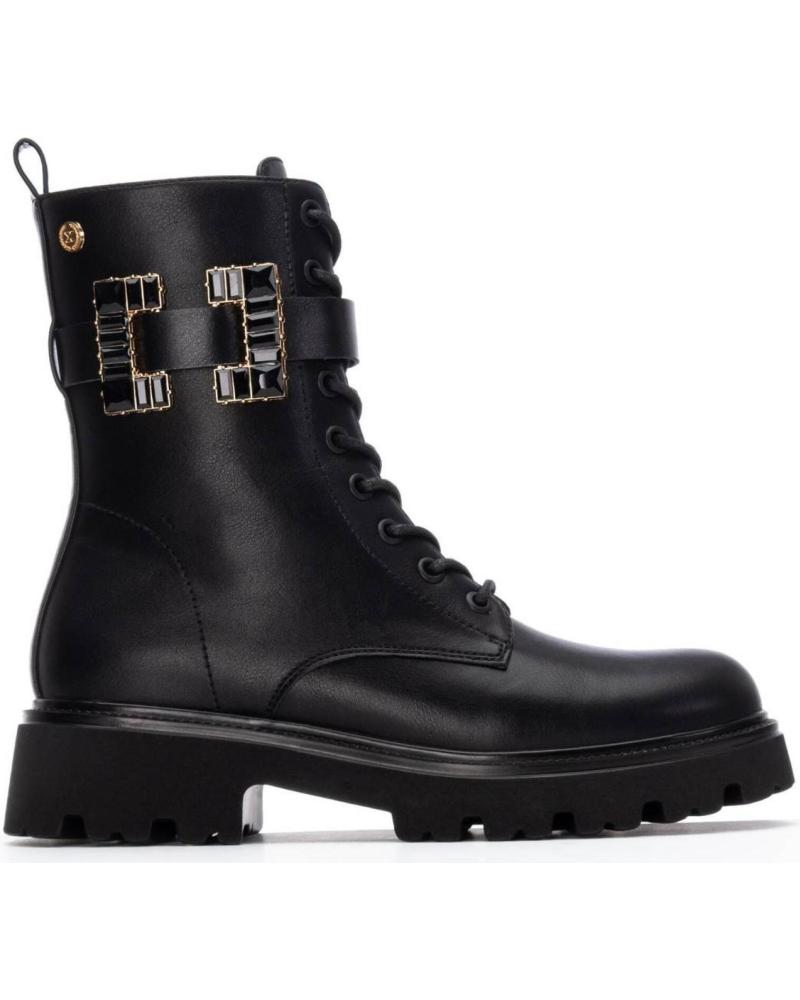 XTI MILITÄRSTIEFEL 144331 SCHWARZ MIT ZIERSCHNALLEN NEGRO