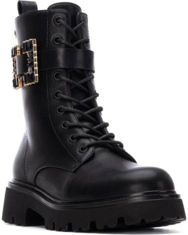 XTI MILITÄRSTIEFEL 144331 SCHWARZ MIT ZIERSCHNALLEN NEGRO