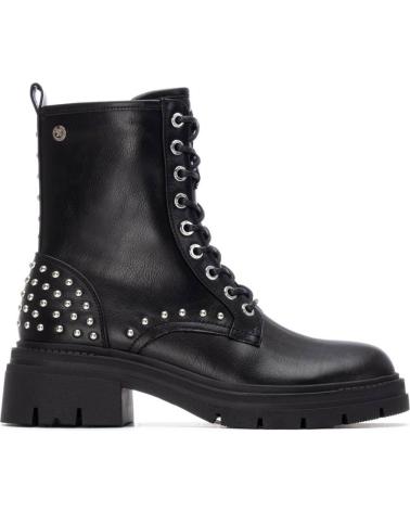 XTI BOTAS MILITARES PRETAS COM TACHAS - MODELO 144640 NEGRO