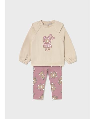 COMPLETO MAYORAL LEGGINGS E PULLOVER ORCHIDEA ROSA 741 095 ROSA