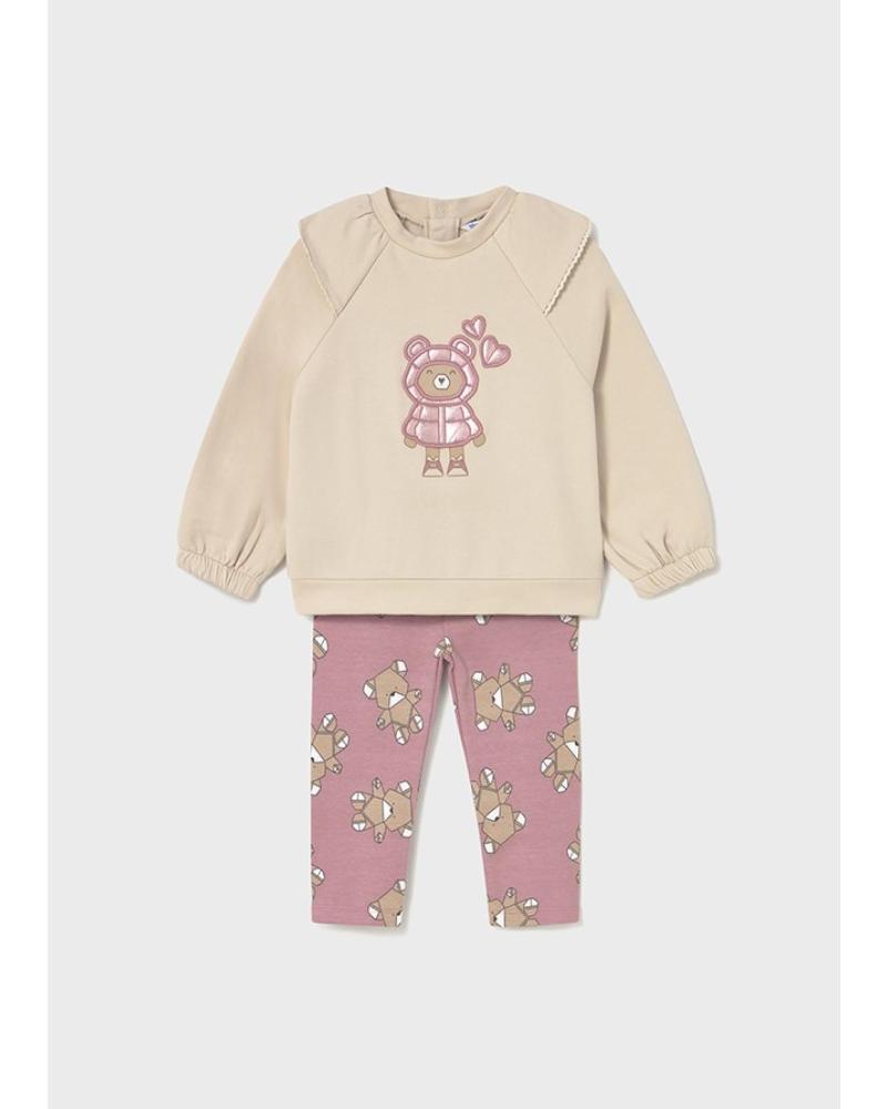 COMPLETO MAYORAL LEGGINGS E PULLOVER ORCHIDEA ROSA 741 095 ROSA