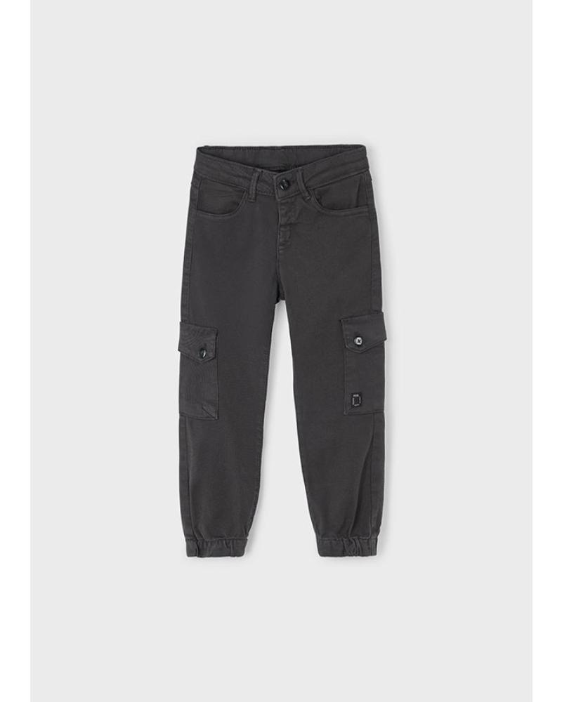 CALÇAS CARGO MAYORAL PARA MENINO, PRETO SOMBRA - REF. 37526 NEGRO