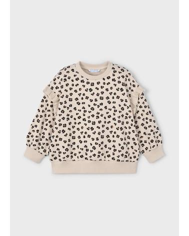MAYORAL PULLOVER MIT RÜSCHEN 3/4 ÄRMELN SAND MODELL 433-035 ARENA