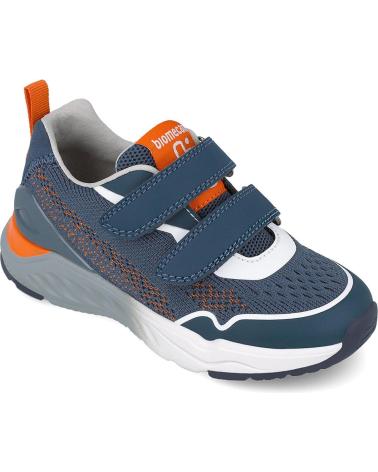 BIOMECANICS ATHLETIC SHOE 251270 BLUE ORANGE WITH ADHESIVE CLOSURE AZULNARANJAB056