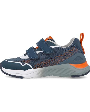BIOMECANICS ATHLETIC SHOE 251270 BLUE ORANGE WITH ADHESIVE CLOSURE AZULNARANJAB056