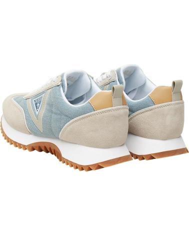 ZAPATILLAS GUESS BAIL FLTBAI DEN12 AZUL CLARO BEIGE AZUL