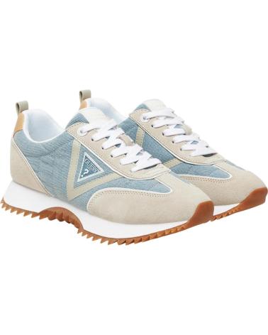 ZAPATILLAS GUESS BAIL FLTBAI DEN12 AZUL CLARO BEIGE AZUL