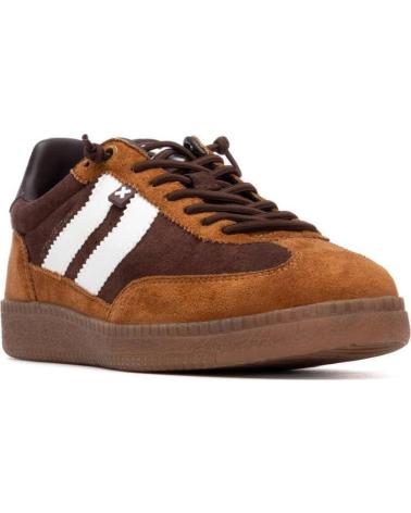 XTI BASKETS SPORTIVES DÉCONTRACTÉES 144170 MARRON AVEC BANDES BLANCHES MARRóN